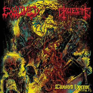 Exhumed - Twisted Horror split EP cover