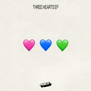 PUBLIC - Three Hearts EP cover