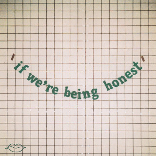 lovelytheband - if we're being honest album cover