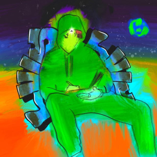 Lil Happy Lil Sad - Somewhere On A Rock In Space album cover