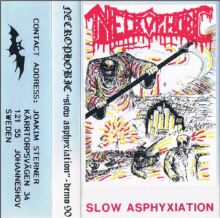 Necrophobic - Slow Asphyxiation demo cover