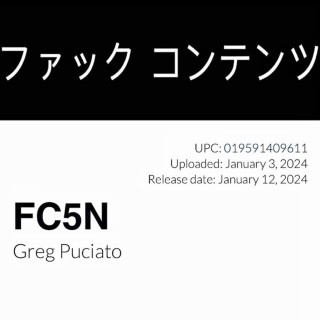Greg Puciato - FC5N EP cover