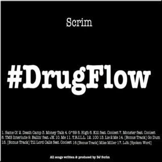 Scrim - #DrugFlow mixtape cover