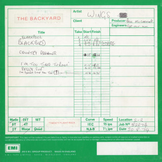 Paul McCartney - One Hand Clapping – The Backyard EP cover