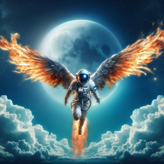 Bliss n Eso, Masked Wolf, 360 & Benny Morrell - The Moon (The Light Side) album cover