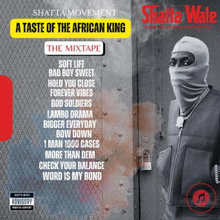 Shatta Wale - A TASTE OF THE AFRICAN KING mixtape cover