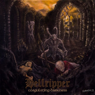 Hellripper - Coagulating Darkness album cover