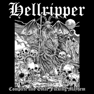 Hellripper - Complete And Total Fucking Mayhem compilation cover