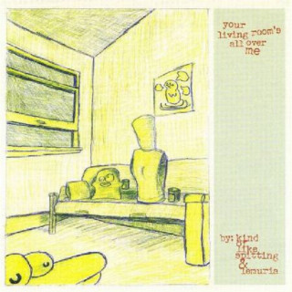 Kind Of Like Spitting - Your Living Room's All Over Me split cover