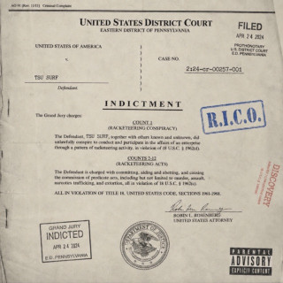 Tsu Surf - REAL INSIDE COLD OUTSIDE mixtape cover