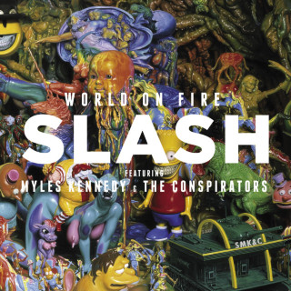 Slash feat. Myles Kennedy & The Conspirators - World On Fire album cover