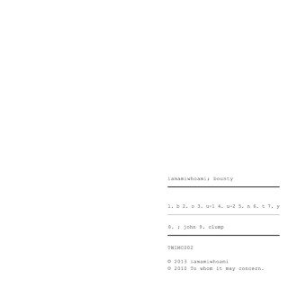 iamamiwhoami - Bounty album cover
