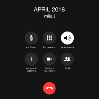 Mila J - April 2018 EP cover