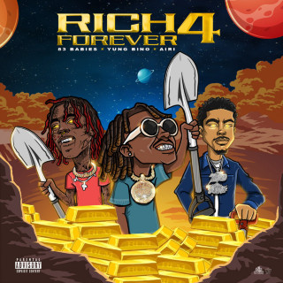 Bino & 83 Babies - Rich Forever 4 mixtape cover