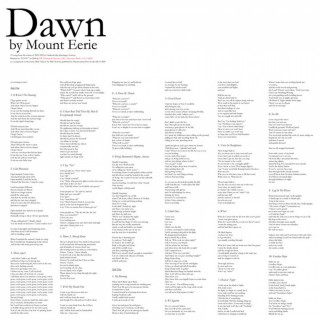 Mount Eerie - Dawn album cover