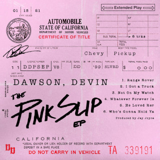 Devin Dawson - The Pink Slip EP cover